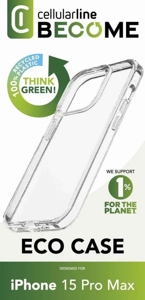 Become Eco прозрачен калъф за iPhone 15 Pro Max