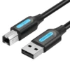 Vention Кабел USB 2.0 A Male to B Male Black 0.5m - COQBD