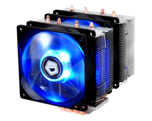 Вентилатор ID Cooling SE-904TWIN за Intel и AMD процесори син
