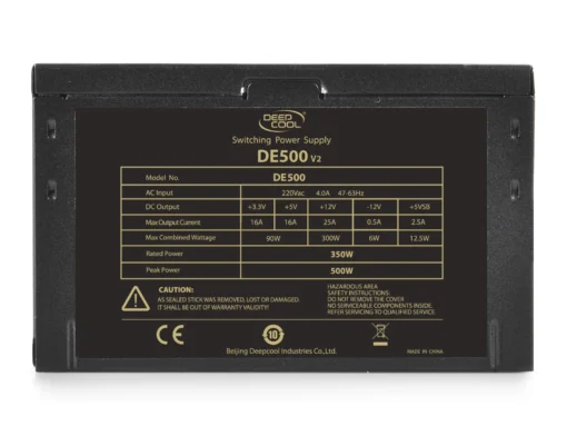 DeepCool захранващ блок PSU 500W – DE500 v2