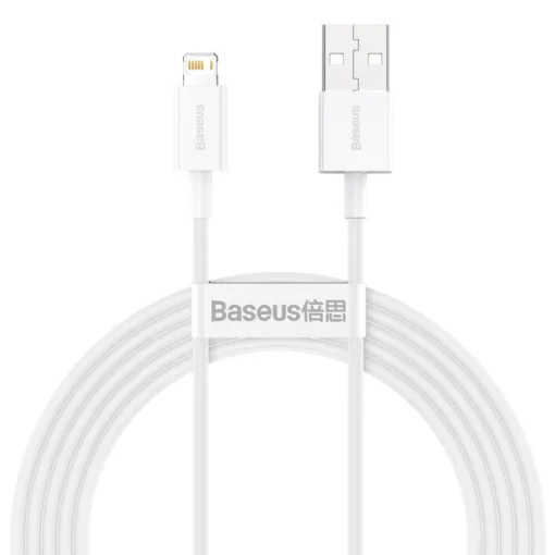 Кабел Baseus Superior USB-А към Lightning 2м бял