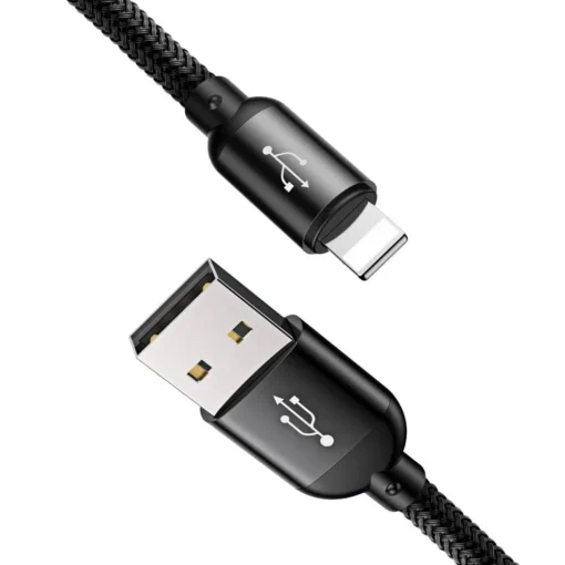 Кабел Baseus Rapid 3 в 1 USB-А към Type C/Lightning/MicroUsb