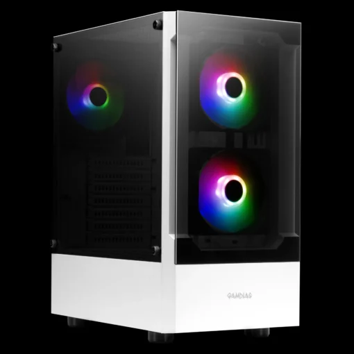 Gamdias кутия Case ATX – TALOS E3 White – aRGB