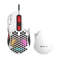 Xtrike ME геймърска мишка Gaming Mouse GM-316W - 7200dpi Detachable covers White