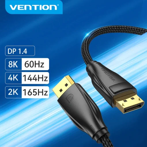 Vention кабел Display Port 1.4 DP M / M 8K 1m – Cotton Braided