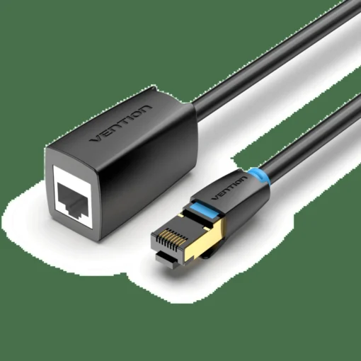 Vention удължителен кабел Cat.8 SSTP Extension Patch Cable 0.5M Black 40Gbps –