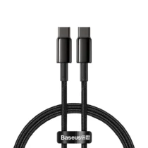 Кабел Baseus Tungsten Gold USB Type-C към USB Type-C 2м черен