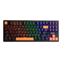 Marvo механична геймърска клавиатура Gaming Mechanical keyboard 87 keys Orange caps TKL -