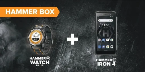 Комплект оранжев Hammer Iron 4 + Hammer Smartwatch Plus
