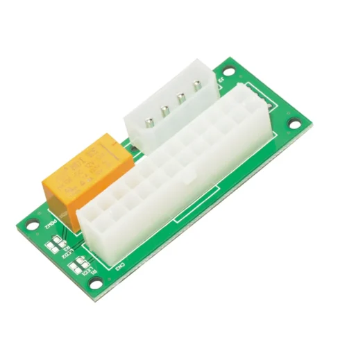 Makki Синхронизатор за две захранвания Mining ATX 24Pin to Molex 4Pin Dual PSU Power Supply Sync Starter -