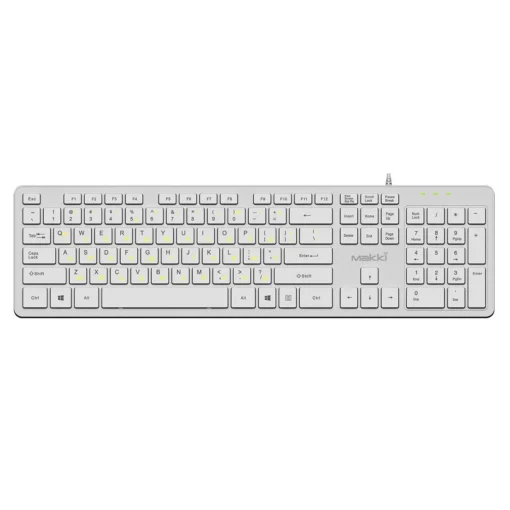 Makki нископрофилна кирилизирана клавиатура Keyboard USB BG – Low profile Chocolate – KB-C14