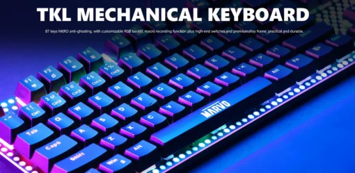 Marvo Геймърски комплект Gaming COMBO CM373 Blue Switches 2-in-1 – Mechanical Keyboard TKL