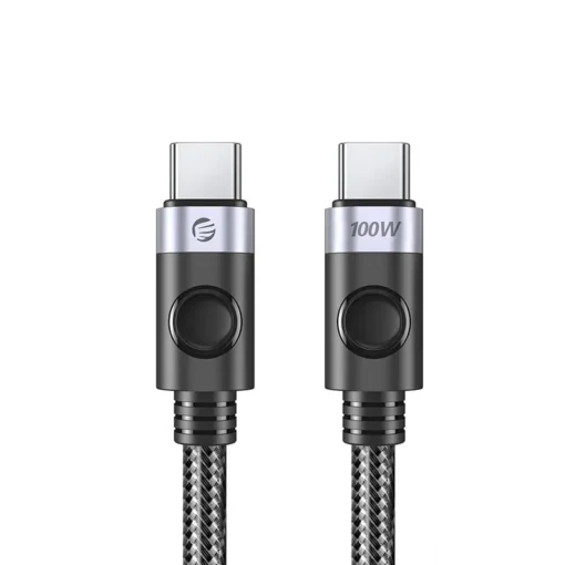 Orico кабел Cable USB C-to-C PD 100W Charging 1.0m Black – C2CZ-BK-10