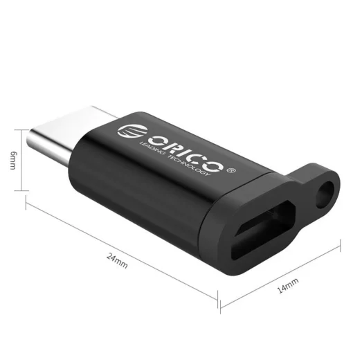 Orico преходник Adapter OTG – USB Micro B to Type-C –