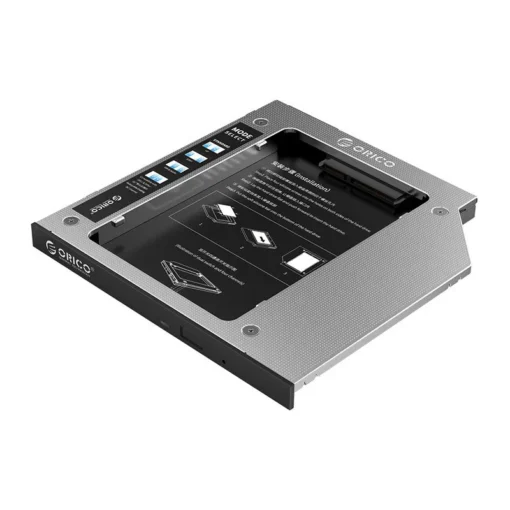 Orico тънко кади за лаптоп Laptop Caddy 9.0-9.5mm SATA3 with LED/switch –