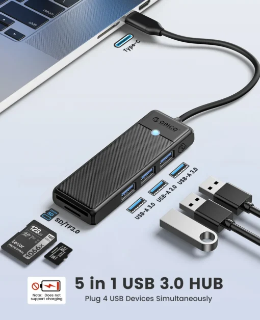 Orico хъб USB3.1 HUB Type-C – 3 x USB3.0