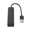 Orico хъб USB3.0 HUB 4 port - Type C input 0.15m cable aux Type-C power input - TWU3-4A-BK