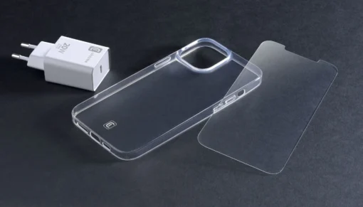 Пакет за iPhone 12 Pro Max калъф+стъкло+адаптер 20W