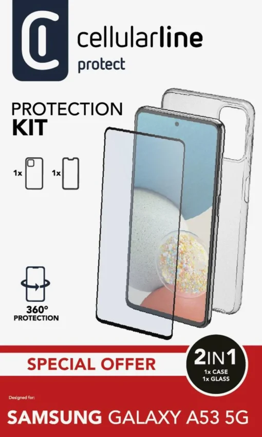 Пакет за Samsung Galaxy A53 – Калъф + стъкло