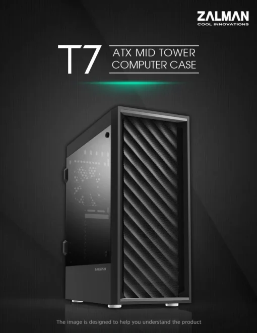 Zalman кутия за компютър Case ATX – T7 – Black