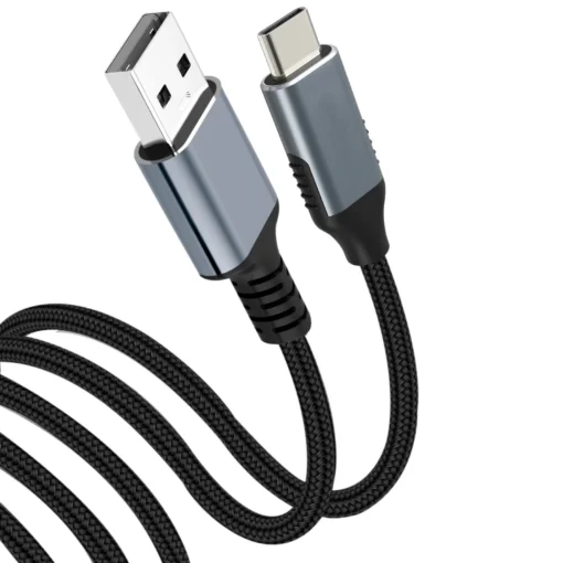VCom Кабел USB 3.1 Micro type C / USB 2.0 AM Black – CU405M-1.8m