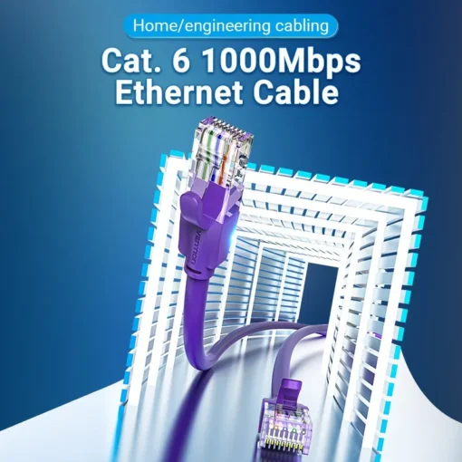 Vention Кабел LAN UTP Cat.6 Patch Cable – 2M Purple – IBEVH