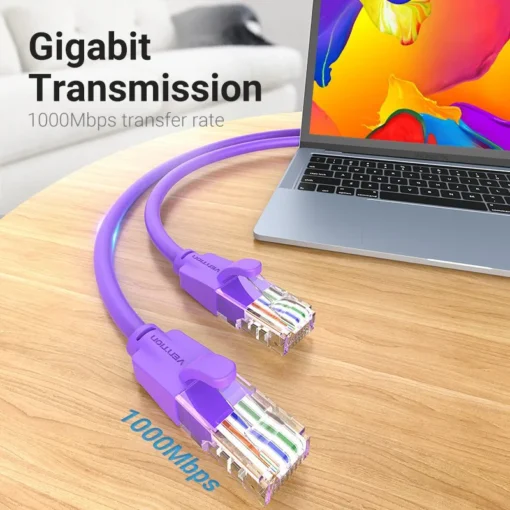 Vention Кабел LAN UTP Cat.6 Patch Cable – 1M Purple – IBEVF