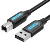 Vention Кабел USB 2.0 A Male to B Male Black 1m - COQBF