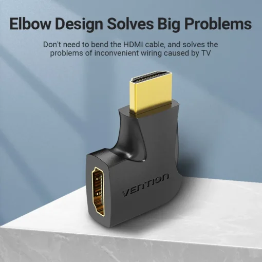 Vention Адаптер Adapter HDMI Vertical Flat 90 Degree M/F – AIPB0