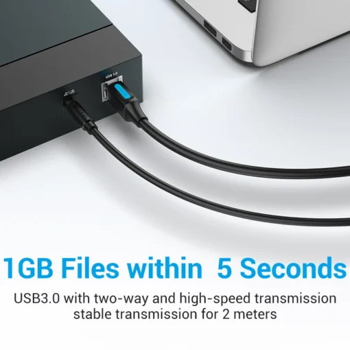 Vention Кабел USB 3.0 AM / BM – 1.5M Black – COOBG