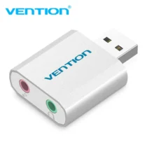 Vention външна звукова карта USB Sound card - Headphones Mic Silver - VAB-S13