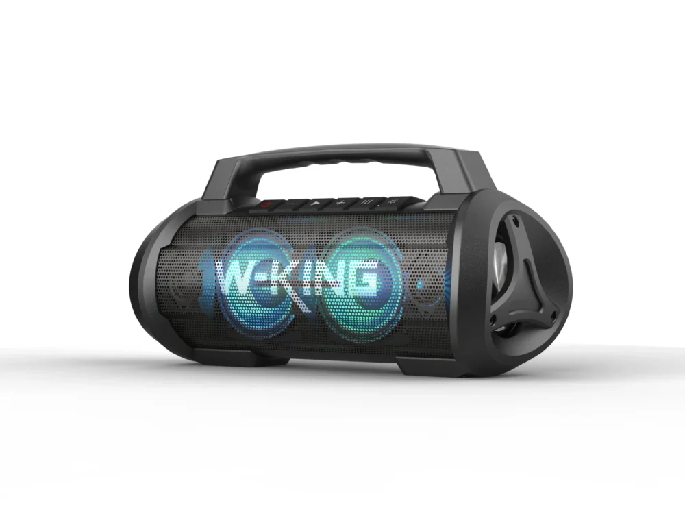W-King Блутут мобилна парти колонка Bluetooth Party Speaker - D10 Black - 70W Karaoke mic input Light