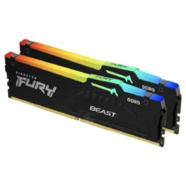 Памет за компютър Kingston FURY Beast Black RGB 64GB(2x32GB) DDR5 PC5-41600 5200MHz CL40