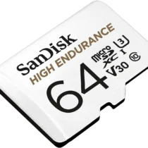 Карта памет SANDISK High Endurance micro SDXC UHS-I U3 SD Адаптер 64GB Class 10