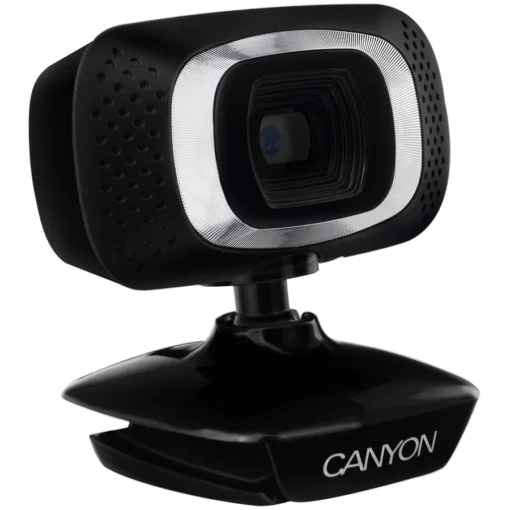 Уеб камера CANYON C3 720P HD webcam with USB2.0. connector 360° rotary view scope 1.0Mega pixels Resolution 1280*720 vie