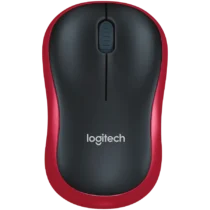 Безжична мишка LOGITECH M185 Wireless Mouse - RED - EER2