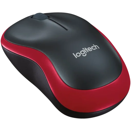 Безжична мишка LOGITECH M185 Wireless Mouse – RED –
