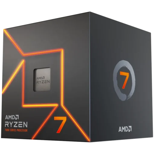 Процесор AMD CPU Desktop Ryzen 7 8C/16T 7700 (5.3GHz Max 40MB65WAM5) box with Radeon Graphics and Wraith Prism