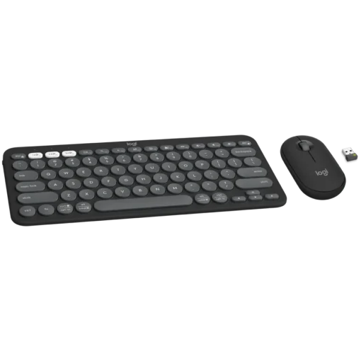 Клавиатура LOGITECH Pebble 2 Bluetooth Keyboard Combo - TONAL GRAPHITE - US INT'L