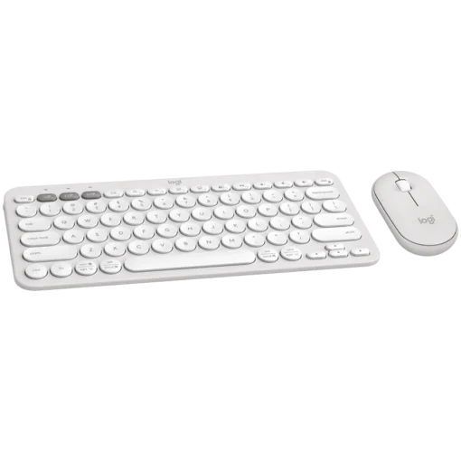 Клавиатура LOGITECH Pebble 2 Bluetooth Keyboard Combo - TONAL WHITE - US INT'L