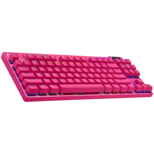 Геймърска клавиатура LOGITECH G PRO X TKL LIGHTSPEED Mechanical Gaming Keyboard – MAGENTA – US INT’l –