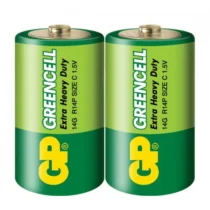 Цинк карбонова батерия GP 14G-S2 Greencell R14 2 бр. в опаковка / Shrink
