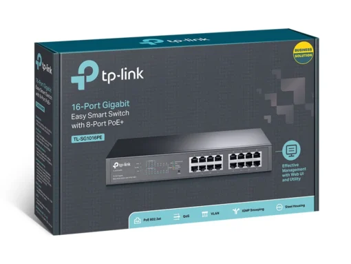 Комутатор TP-Link TL-SG1016PE 16-портов Gigabit Easy Smart