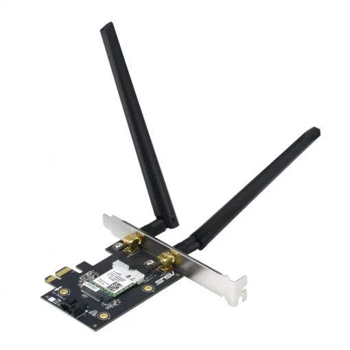 Безжичен адаптер ASUS PCE-AX1800 WiFi 6 PCI-e две външни антени и Bluetooth