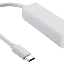 Мрежови адаптер Estillo 10/100 Mbps USB-C 2.0 към RJ45 Бял