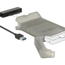 Конвертор Delock USB 3.0 Type-A мъжко - SATA 6 Gb/s 22 pin 2.5Prime; защитен