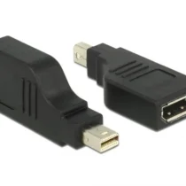 Адаптер Delock mini DisplayPort 1.2 мъжко - DisplayPort женско 4K 90°