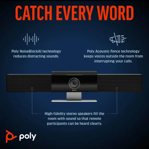 Poly Studio USB Video Bar Система за видеоконферентна