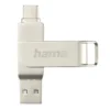 HAMA Флаш памет "C-Rotate Pro" USB-C 3.1/3.0 128GB 100MB/s сребрист