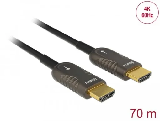 Оптичен кабел Delock Активен HDMI-A мъжко - HDMI-A мъжко 4K 60Hz 70